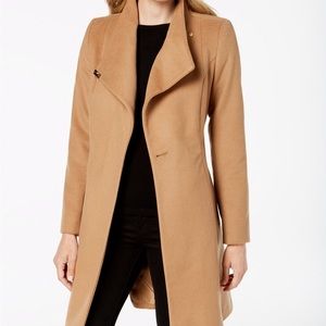 MICHAEL Michael Kors Asymmetrical Belted Coat